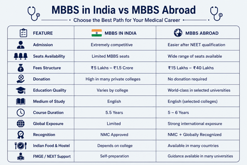 mbbs india vs mbbs abroad